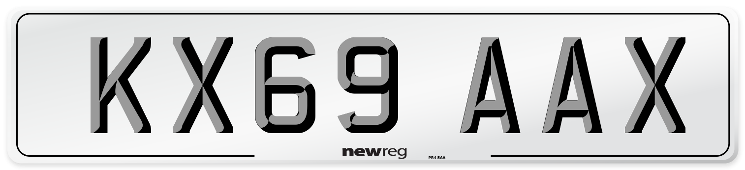 KX69 AAX Number Plate from New Reg